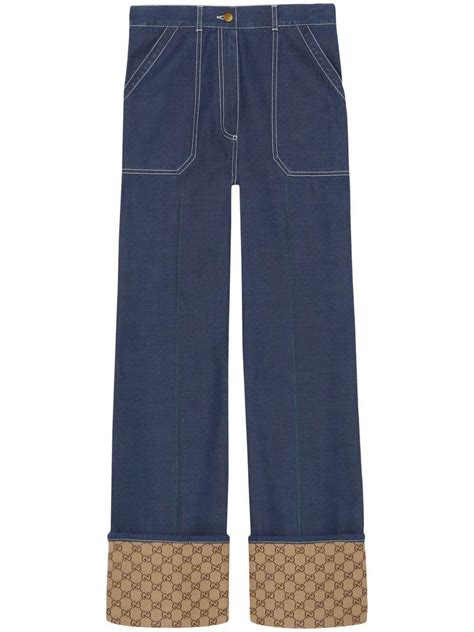 pantalone elegante sabbia gucci|gucci jeans for women.